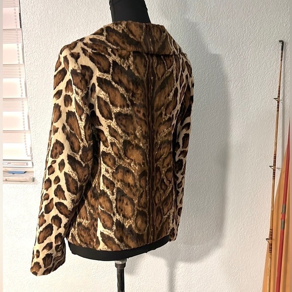 VTG Helene Berman,London,Animal Print Fur Jacket & Top,Excellent Condition, S - Picture 9 of 15